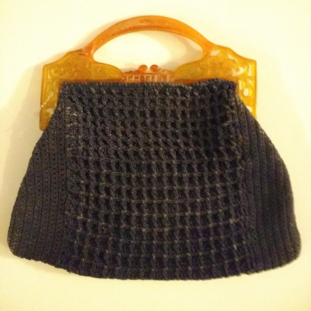 Antique crochet Bag